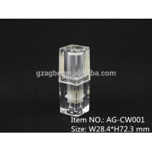 AG-CW001 pequeño y exquisito Quadrate caso de labios plástico transparente